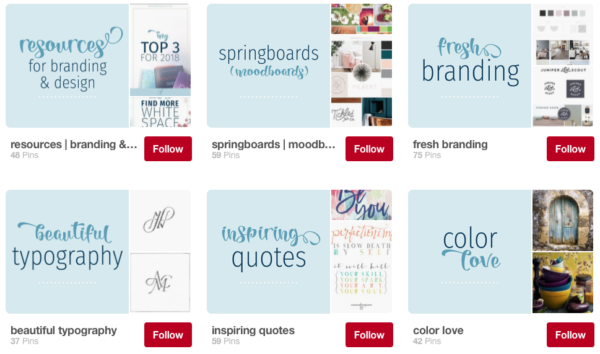 How to maximize Pinterest for a Small Business - a cohesive look boosts your brand!