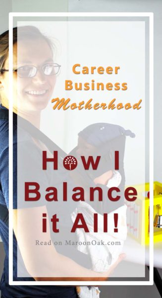 An engineer, creative business owner and Mom shares her tips on how to balance motherhood, a job and a business.