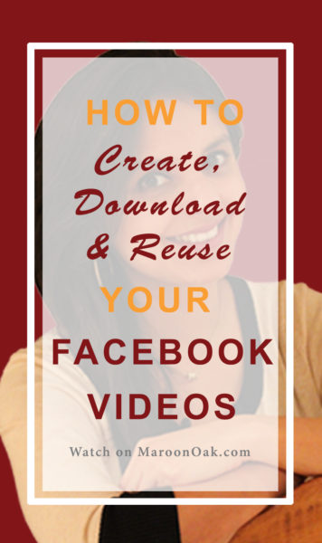 Download your Facebook Live Videos or create fast moving slideshows on the fly and reuse your content on other social media