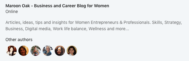 Mention publishing credits. LinkedIn for women entrepreneurs - 14 ways to stand out!
