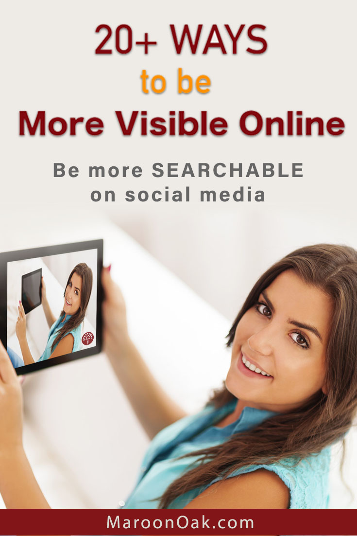 How can you be more searchable and connected on social? Most customers, collaborators, vendors and stakeholders will check you out online, before they even open the conversation. Want to make your profile, work and brand stand out from the generic ones? Try these 20 ways to be more visible online.