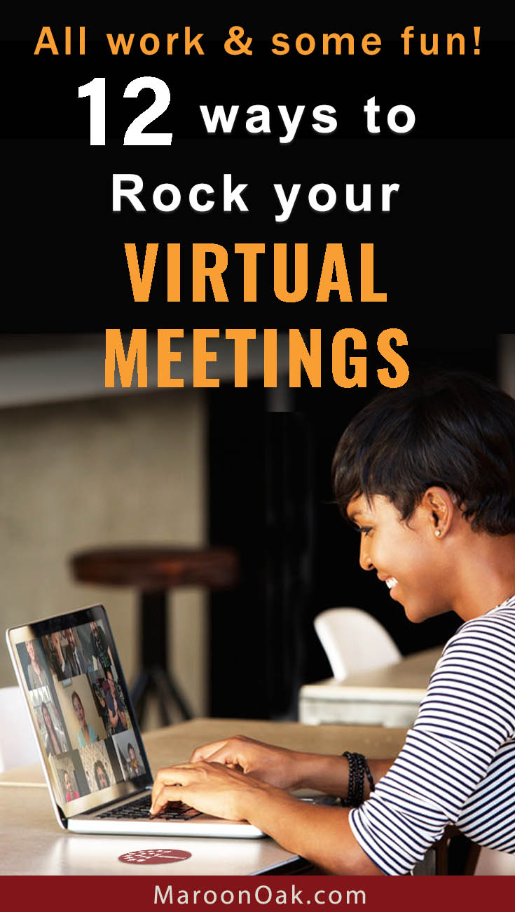 Get the best tips for virtual meetings. How to grab & hold attention, be fun and not boring. Try these 12 awesome ways to engage clients in online meetings!