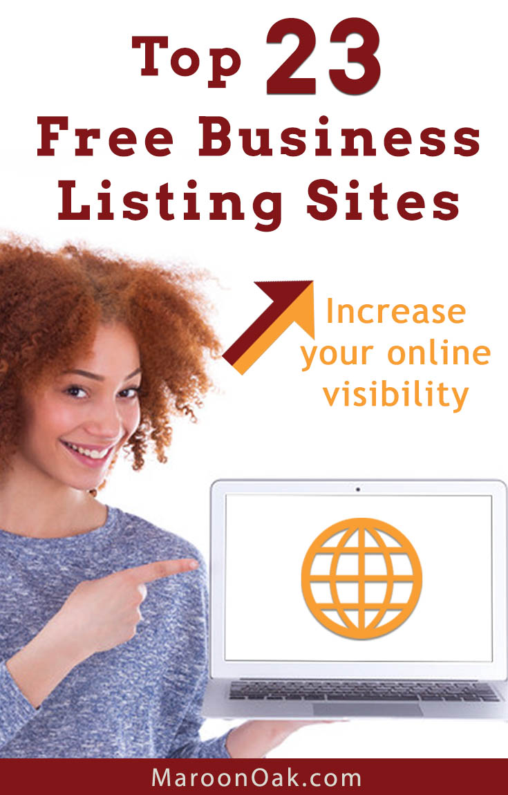 Visibility matters - learn ways for prospects & customers to find you. Find the top 23 free business listing sites & platforms to grow your business. Plus, best practices to #gettraffic to your #website #growyourbusiness