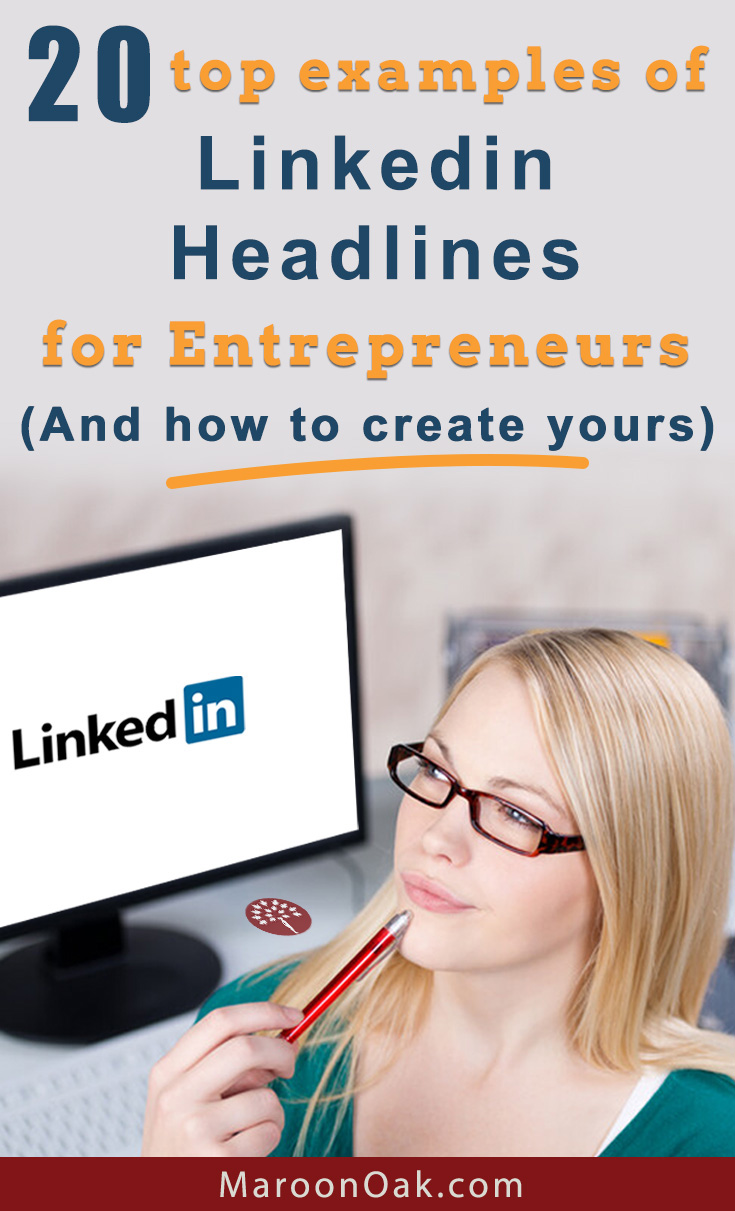 Rock your LinkedIn Profile, and start with your headline. LinkedIn is important, whether you're running a business, working freelance or furthering your career. Crafting an impactful headline is key, because that's where you build interest or lose attention. Get inspired by these awesome examples of #LinkedIn headlines for #entrepreneurs, with different approaches to rock yours. Plus, don't miss the pro tools that can be a huge help!
