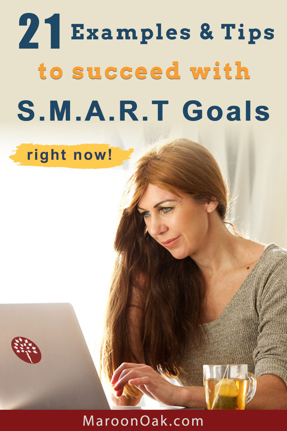 The biggest stumbling block to any kind of success are ideas that don’t convert into plans or actions. Learn how to embrace SMART #goals - choose and define your goals with clarity, and actually achieve them! Plus, tons of smart goal examples that you can apply in your work, business and life. #smartgoals