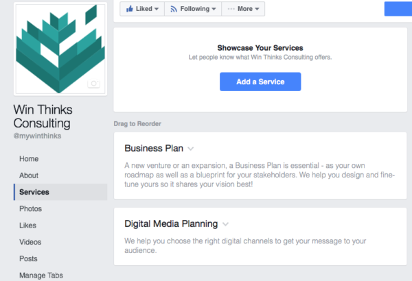 Showcase Services - Guide to Facebook Pages