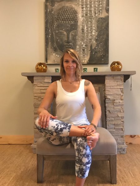 Seated Pigeon - Power of 5 Minutes Desk Yoga