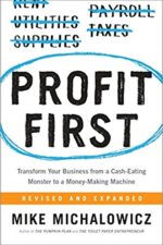 Profit First - books to get savvy with business, brand and money. Maroon Oak