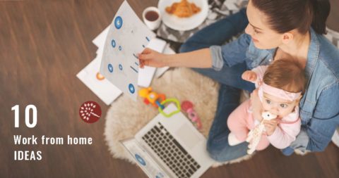 Great ideas and resources on 10 legit ways to earn money and be a stay at home Mom.