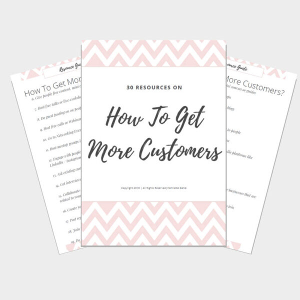 30 ways to get more customers