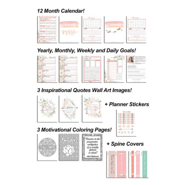 2020 Goal setting planner - Business Tools and Freebies on Maroon Oak