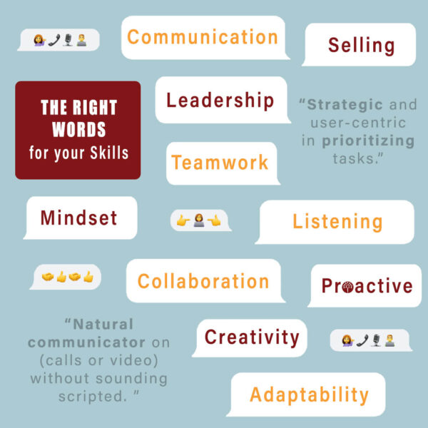 Soft skills and Resume action words for your LinkedIn Profile
